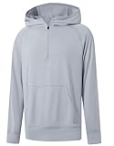 M Maelreg Mens Hoodies Heather Hooded Sweatshirt Performance Athletic Golf Hoodies For Men Quarter Zip Pullover