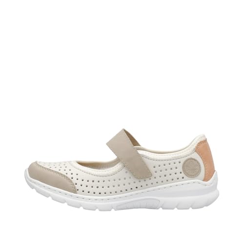 Image of Rieker L32B5 Nikita Slip-On Women's Shoes - Lightweight Mary Janes with Adjustable Strap and Premium Cushioning Footbed - Comfort and Support for All-Day Wear