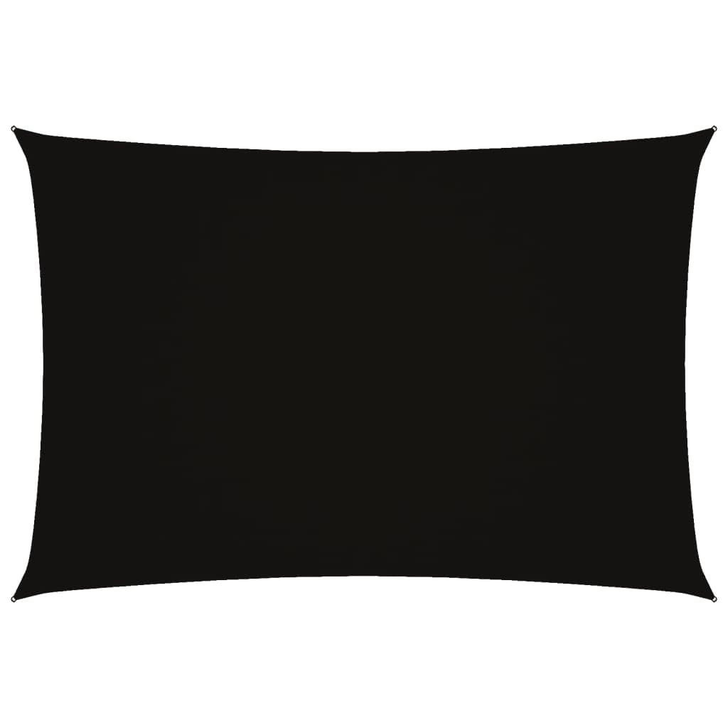 vidaXL Sunshade Sail - Oxford Fabric Rectangular UV & Rain Protective Canopy, Outdoor Shade for Garden/Terrace/Balcony, Black, 2.5x4.5m — image 1