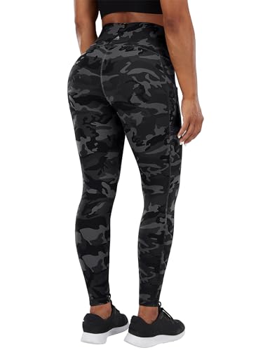 Image of Fengbay High Waist Yoga Pants, Pocket Yoga Pants Tummy Control Workout Running 4 Way Stretch Yoga Leggings