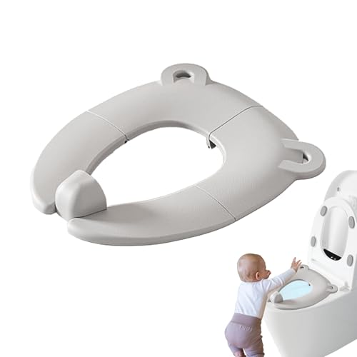 birdusunce 折り畳み旅行トイレ、子供用便座 | 滑り止め可能な携帯動物型トイレクッション - 屋外やホテルの使用のための子供のトイレカバーアタッチメント