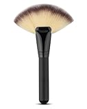 Professional Fan Makeup Brush - Soft Bristles for Highlighting, Blush & Bronzer - Ideal for Cheekbones & Precise Application​