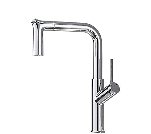 バーファームハウスコマーシャル用キッチンシンクの蛇口、引き出し式キッチン蛇口、ブラックスイベルキッチンミキサー、単穴回転水ミキサータ