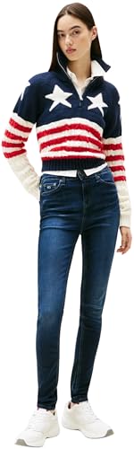 Tommy Jeans Damen Jeans Hose Nora Skinny Fit, Blau (Denim Dark), 24W/34L – Ansicht 5