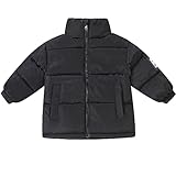 JELEUON Little Girls Boys Winter Warm Turtleneck Zipper Long Sleeve Jacket Puffer Down Coat Outwear