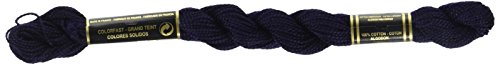 Hilo Perlé DMC 115 color Azul Marino Muy Oscuro, Tamaño 5 miniatura 1