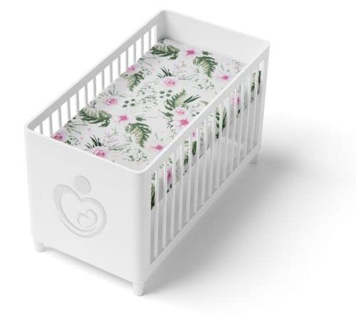 100% COTTON BABY BED FITTED SHEET FIT JUNIOR BED 160x80cm Garden Flowers
