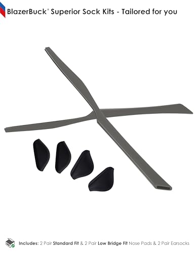 Image of BLAZERBUCK Replacement Sock Kits Earsocks & Nose Piece for Oakley Chainlink OO9247 Sunglasses