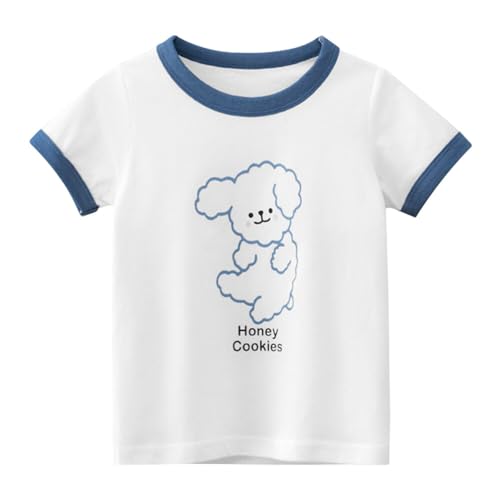 Girls' 2-Pack Puppy Short Sleeve Crewneck T-Shirts Top Tee Size 2-7 Years Girls and Toddler Value Pack Cotton T-Shirt4