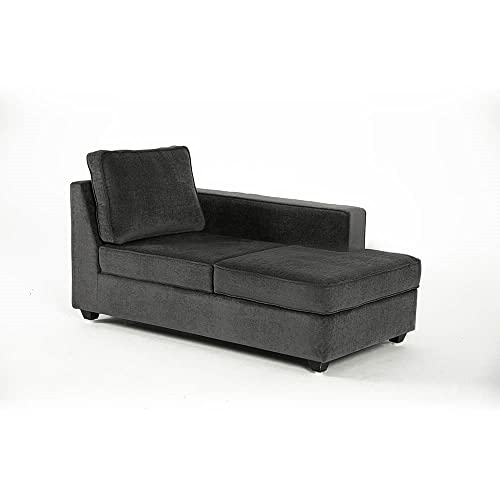 Image of Wakefit Sofa Set | 3 Year Warranty | Sofa 3 Seater, 3 Seater Sofa for Living Room, Wooden Sofa Set, 3 Seater + Right Aligned, Sofa for Living Room - Napper(Malphino : Smoke Grey)