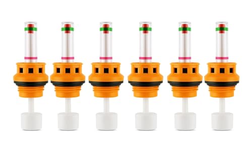 Image of Exide Batteries Compatible [NOT for Other Batteries] Inverter Battery Water Level Float Indicator Cap Set with Fumes Filtration