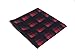 Red Black Norrow Plaid Pre-tie Bow Tie and Pocket Square Set Fashion Design Retro Designer Cravat for Men Boy Kids
