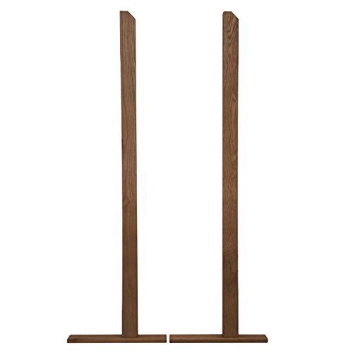 Wooden Mallet Optional Accessory Solid Floor Stand for Divulge Displays, Medium Oak