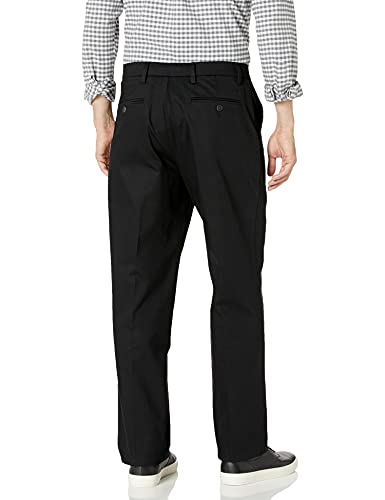 Haggar Men's Performance Micro Stria Straight-Fit Plain-Front Pant2