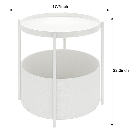 La Mejor Selección de Mesa lateral blanca que Puedes comprar On-line. 12 Imagen adicional