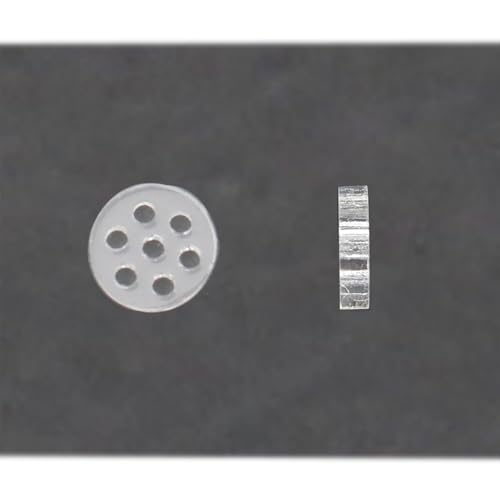 Image of 10 Pcs High Borosilicate Glass Screens Filters with Holes Honeycomb Holes Filter Screen 8mm Clear Glass Pipe Screens(7 Hole)