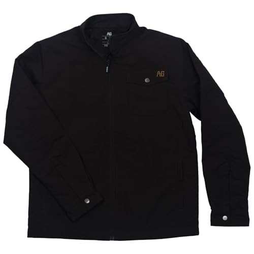 AG-GEAR Men's Winston Jacket, Wind Resistant Cotton-Performance Work Jacket, Full-Zip, Quilted Lining, Snap Front Pocket4