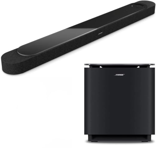 Bose Lifestyle Ultra Soundbar Bundle with Ultra Subwoofer – Dolby Atmos Wireless Home Theater System, Bluetooth & Wi-Fi Smart Soundbar with Alexa, Deep Bass Subwoofer (Black)
