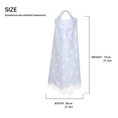 Privacy Nursing Covers, Breast Feeding Cover With Breathable Lace Screen Yarn, 360 Nursing Cover Privacy Breastfeeding Protection For Breastfeeding Baby Mom Gifts（Grey） #TOP1