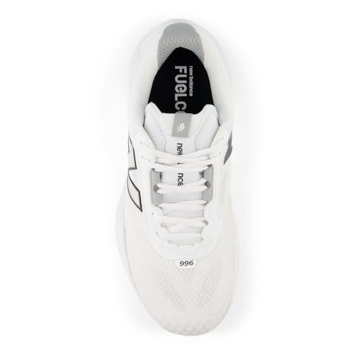 New Balance New Balance Women's FuelCell 996 V6 Tennis Shoe, White/Black, 9 M