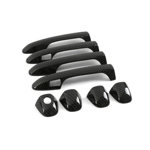 Manija de puerta exterior para Toyota Highlander 2014-2019, moldura protectora de agarre cromada