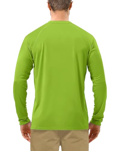 Image of Roadbox Mens UPF 50+ UV Sun Protection Shirts Outdoor Long Sleeve SPF Rash Guard for Fishing Hiking Swimming Running