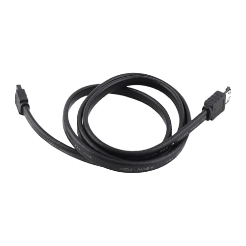 Tihebeyan High-Speed ESATA to Male to Male Connection Cable for Data Transfer Compatible with Hard Disks and Optical Drives (100cm)