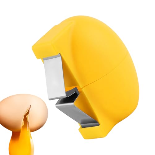 Abridor de cáscara de huevo para huevos duros, herramienta de mano para galletas de huevos, abridor de huevos de acero inoxidable, herramienta de pelado de cocina para desayuno, cocinar, hornear