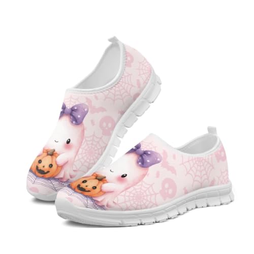Image of Floral Sneakers for Women Colorful Art Shoes for Women Slip On Casual Work Shoes