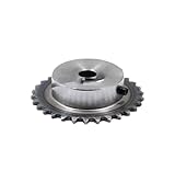 Gear Teeth Spiral Bevel Gear 1Pcs 15-30Teeth 04C Chain Gear 45# Steel Industrial Sprocket Wheel M5 Screw Holes Motor Chain Drive Sprocket Pitch 6.35mm Bore 8mm(27 Teeth)