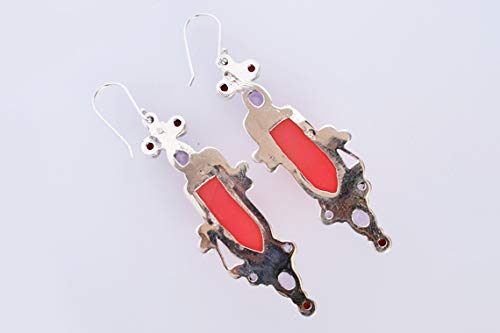 Boucles d'oreilles en agate et améthyste, le cadeau artisanal idéal - 4