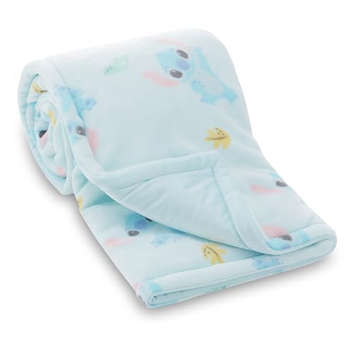Image of Disney Mickey Mouse, Minnie Mouse, Winnie The Pooh, Lilo and Stitch 2-Ply Infant Blanket - Soft Fleece with Polyfill - Cozy and Warm Baby Blanket for Baby Boys and Girls, 30x40 Inches