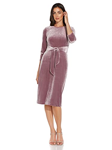 Image of Adrianna Papell Women's Velvet Tie Front Dress