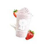 SunnySlush® Milchshake-Sirup Erdbeere 1 L – cremiger Shake-Sirup | 1:20 mit Milch | extra ergiebig | für Milkshake-, Softeis- & Slushmaschinen