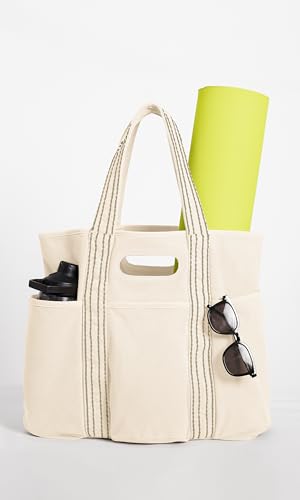 Image of ODODOS 29L Oversized Canvas Tote Bag Large Capacity Open Top Shoulder Bags for Gym Workout Shopping Beach Travel