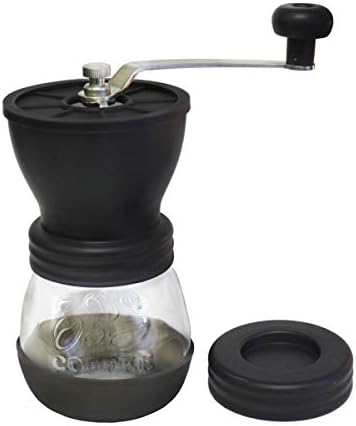 Kuissential Manual Ceramic Burr Coffee Grinder, Hand-crank Coffee Mill