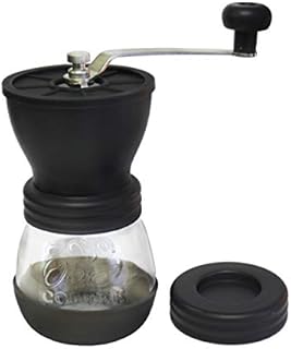 Kuissential Adjustable Coffee Bean Burr Grinder- Portable Ceramic Hand-cranked Grinder with Burr Mill for Precise Grind of...