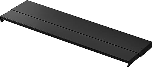 山崎実業(Yamazaki) 奥行 伸縮 排気口カバー ６０ｃｍ コンロ用 ブラック 約W64×D10～16.5×H3.7cm タワー tower コンロ奥ラック ちょい置き 分解して洗える 4563