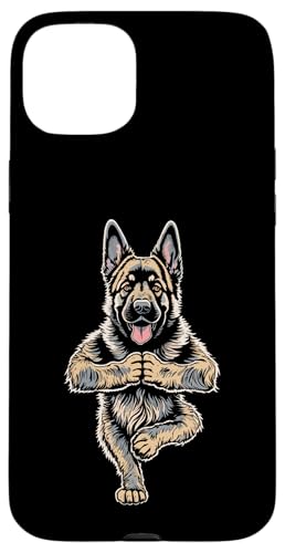 �W���[�}���V�F�p�[�h ���K �q�� �� �ʔ��� �c���[ �|�[�Y Vrikshasana �X�}�z�P�[�X iPhone 15 Plus �p