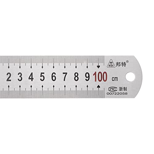 Règles en métal de 100 cm de long pour traçage et découpe de précision