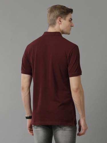Image of ADRO Mens Polo T Shirt -100% Cotton Polo Tshirt for Men | Solid Polo T-Shirt Regular fit