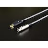 Microphone XLR Female to Computer USB Cable, 10 Feet Computer USB to XLR Female Mic Cord Adapter, Nylon Braided, Noise Free, for Laptop PC Recording, Livestream, Broadcast