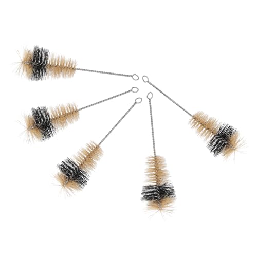 Ciieeo 5Pcs Laboratory Flask Cleaning Brush Pig Bristle Brush for Efficient Cleaning of Laboratory Flasks Reagents Bottles and Experimental Equipment