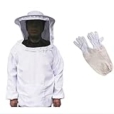 Imkeranzug Schützende Imkerjacke, Kapuzenoverall, Schleier, Kittel, Ausrüstung, Imkerhut, Ärmel, Imkeranzug, Bienenzucht, Bienenkleid(Thicken)