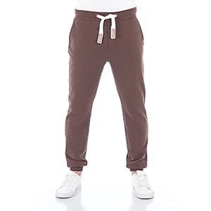 riverso RIVTim, Trainingsbroek voor heren, joggingbroek, sportbroek, vrijetijdsbroek, slimfit, effen, katoen, zwart…