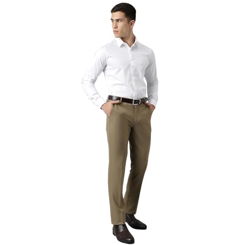 Image of SUBTRACT Slim-Fit Stretchable Lycra Formal Pants for Men with Flexible Waistband | Stylish Men's Wear Trousers for Office or Party |Dress Trouser Pant