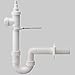 Produktbild Waschmaschinen-Siphon 1 1/2" mit zwei Geräteanschlüssen DN50