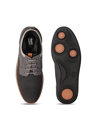 Bata Mens Karl Laceup Grey Casual Shoes
