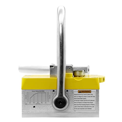 Magswitch 8100484 MLAY1000 Lifting Magnet, Pivoting Head, Heavy-Duty Lifting, Powerful Lift Hook, for Flat Steel and Porous Materials - Thumbnail 2