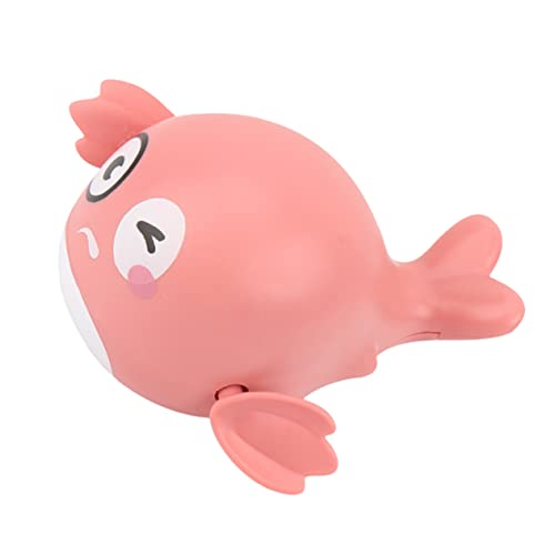 Vaguelly Ballena Modelo Bañándose Juguetes De Cuerda para El Baño Juguete Flotador De Baño Juguetes De Baño Mecanismo De Relojería Juguetes De Baño De Natación El Plastico Rosa